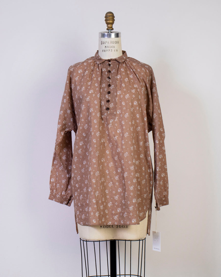 mini collar gather shirt