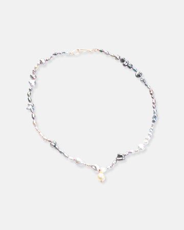 ombre keshi pearl necklace