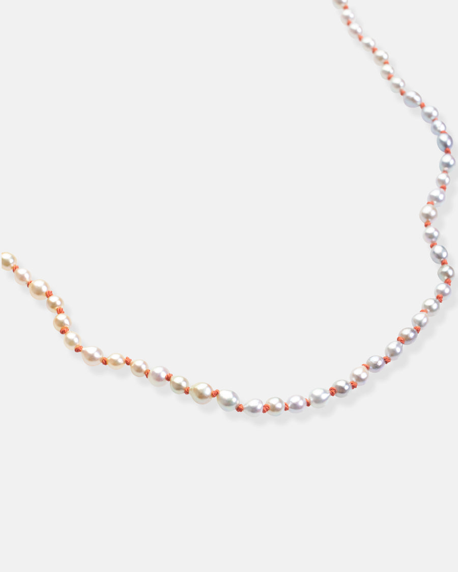 ombre baby baroque akoya pearl necklace