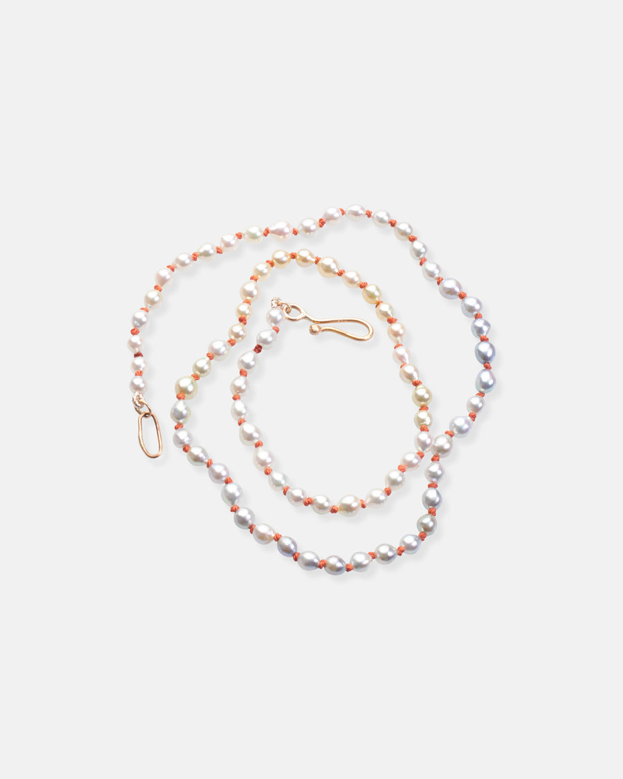 ombre baby baroque akoya pearl necklace