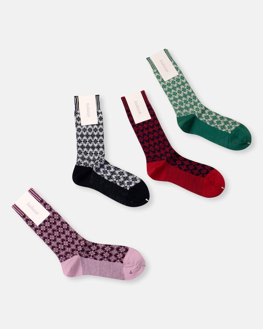 jacquard socks