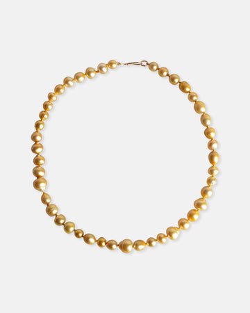 Gold Philippine pearl necklace