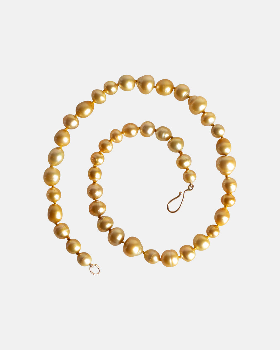 Gold Philippine pearl necklace
