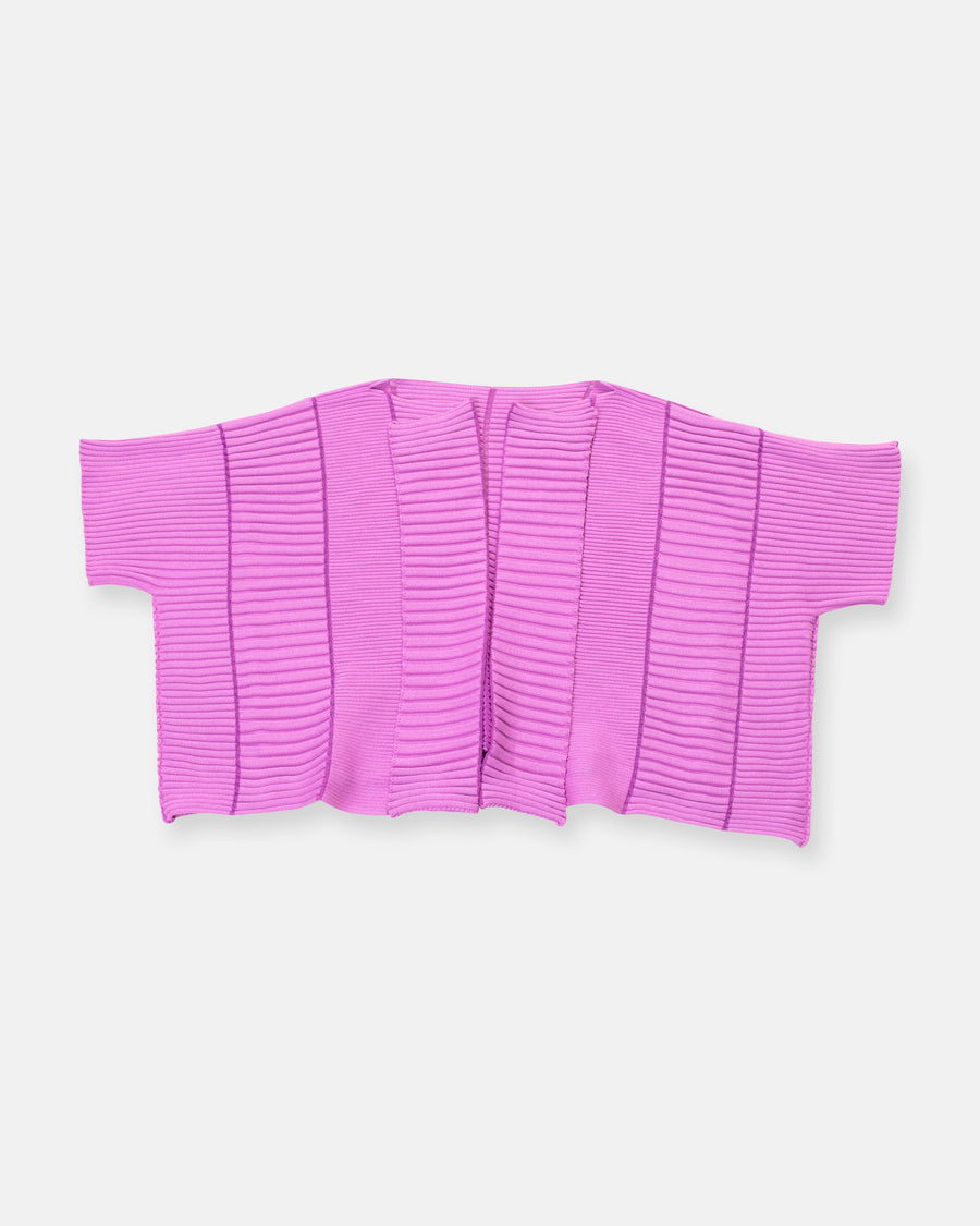 column knit cardigan