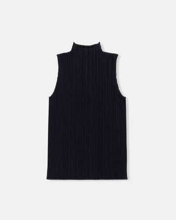 basics sleeveless mock neck top