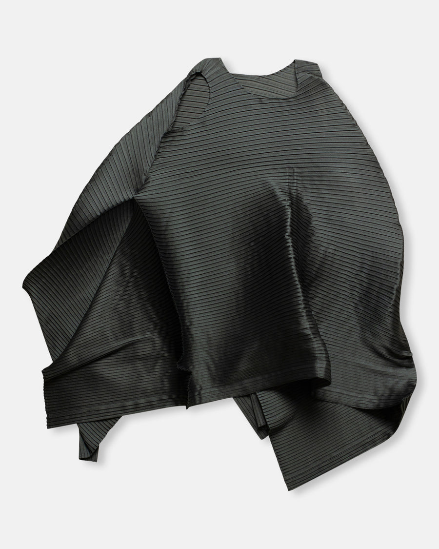 paneled pleats dress