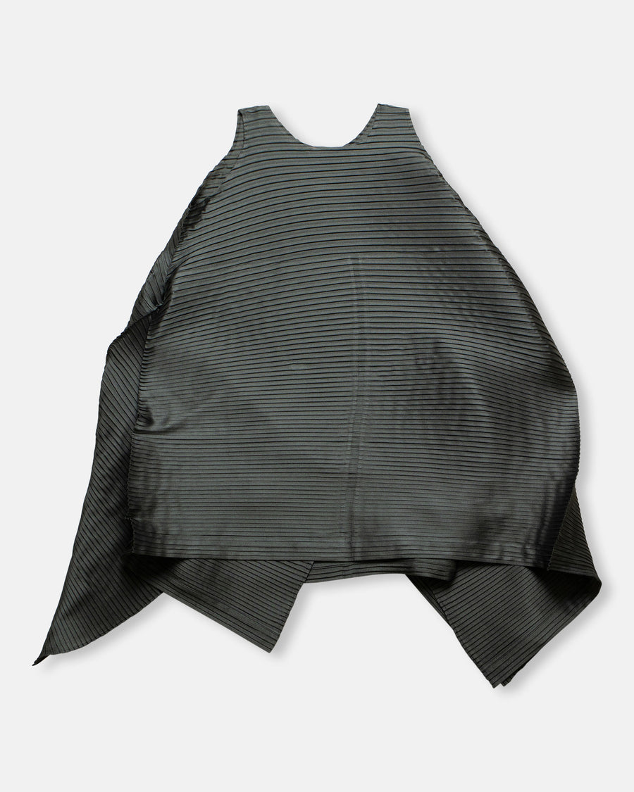 paneled pleats dress