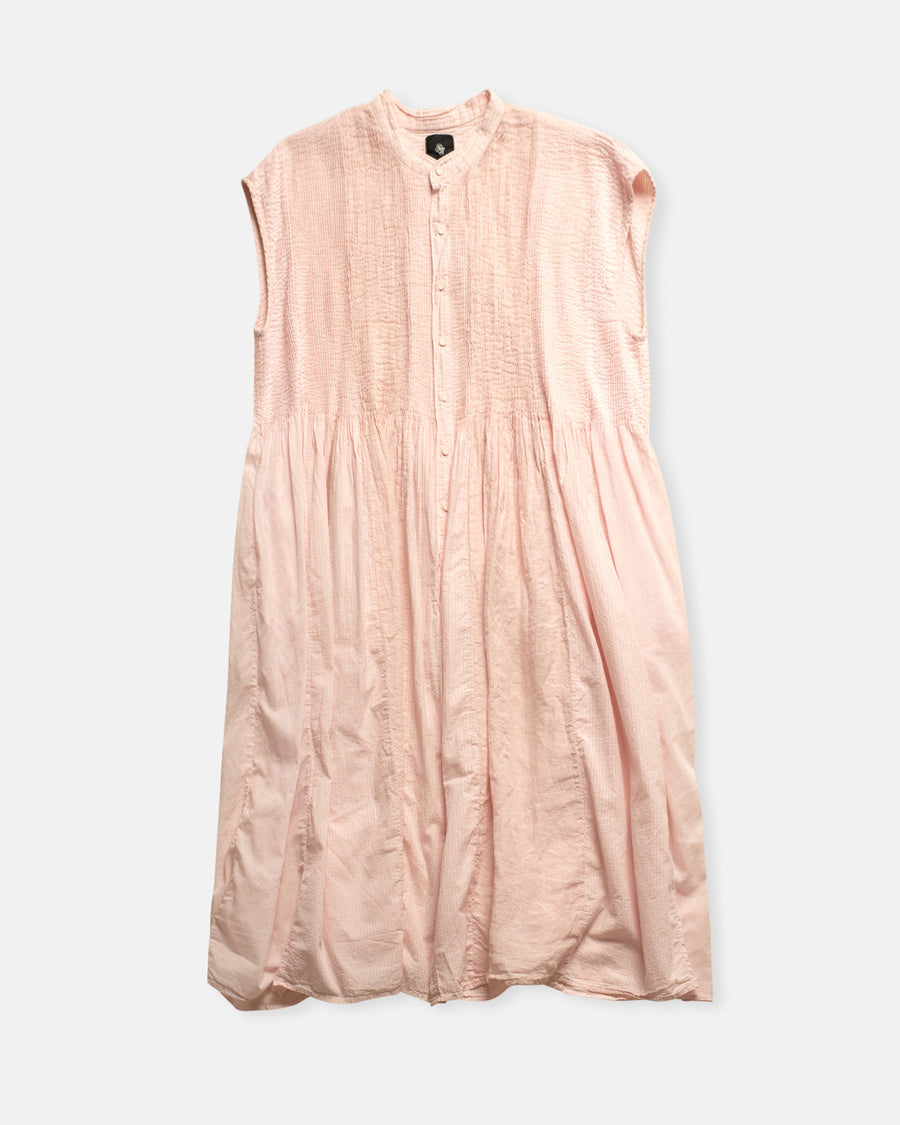 patchwork banded shirt dress