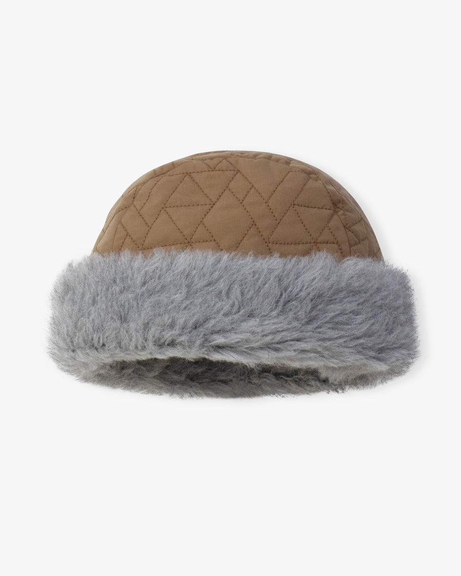 quilted hood cap