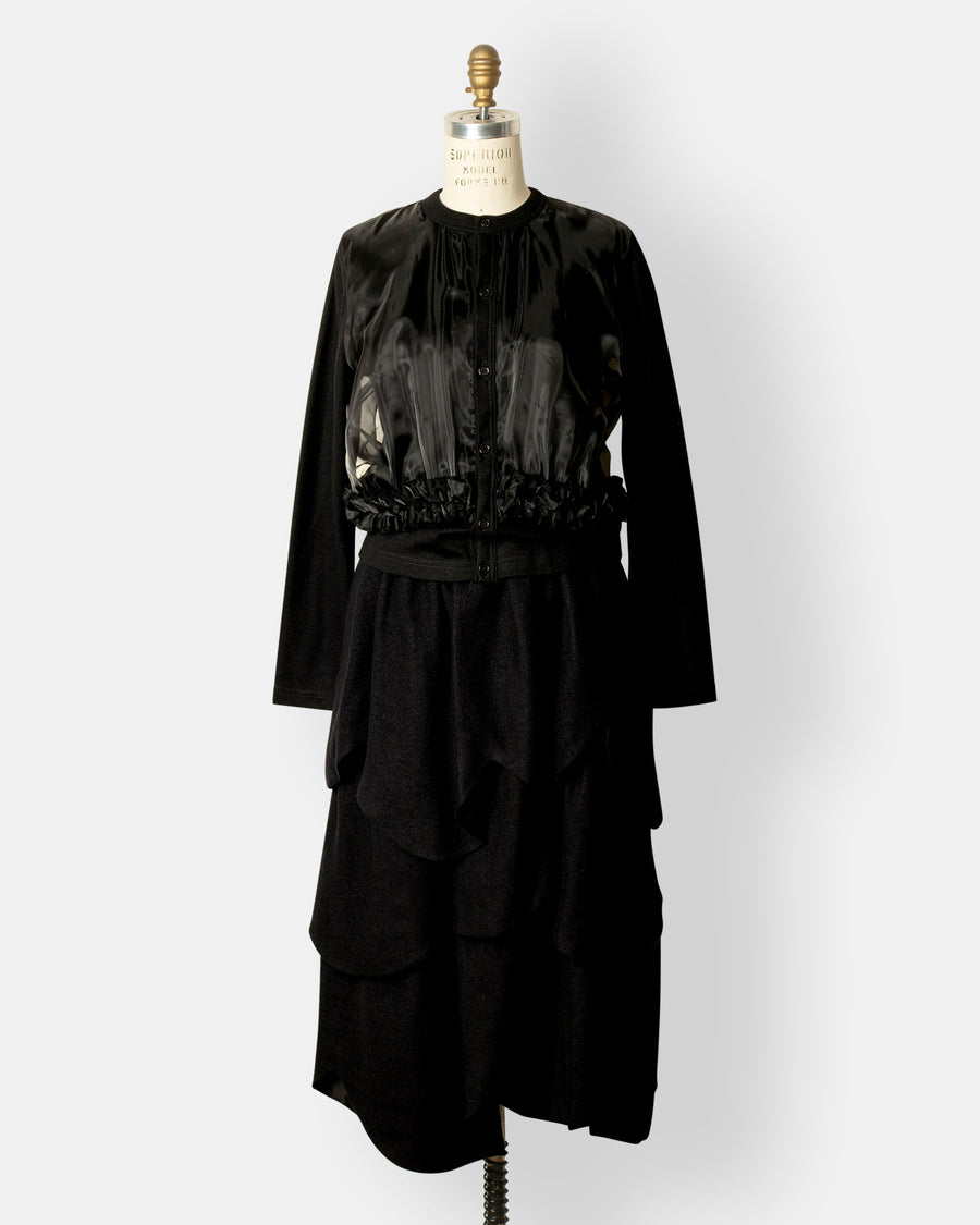organdy front cardigan