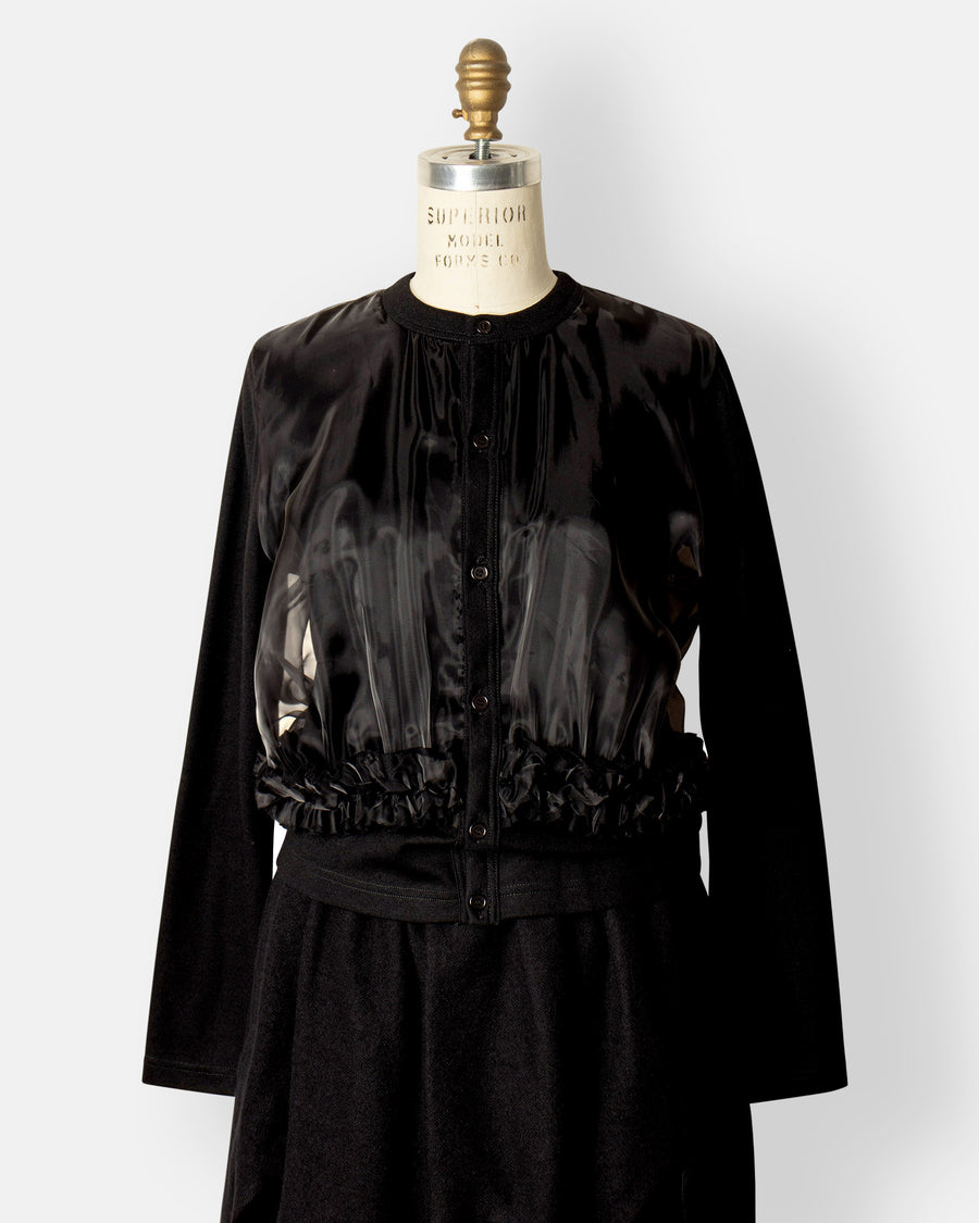 organdy front cardigan