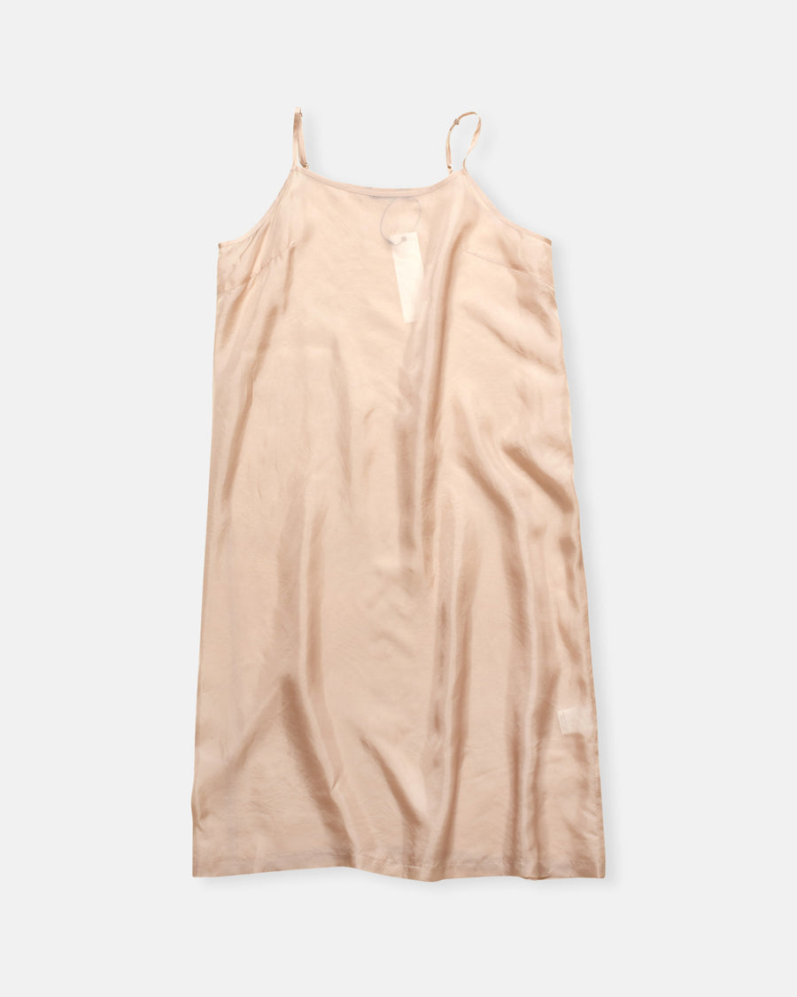 bemberg taffeta slip under dress pink