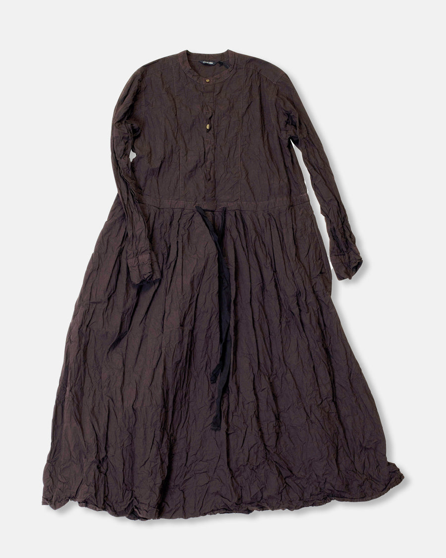 crinkle finish long dress