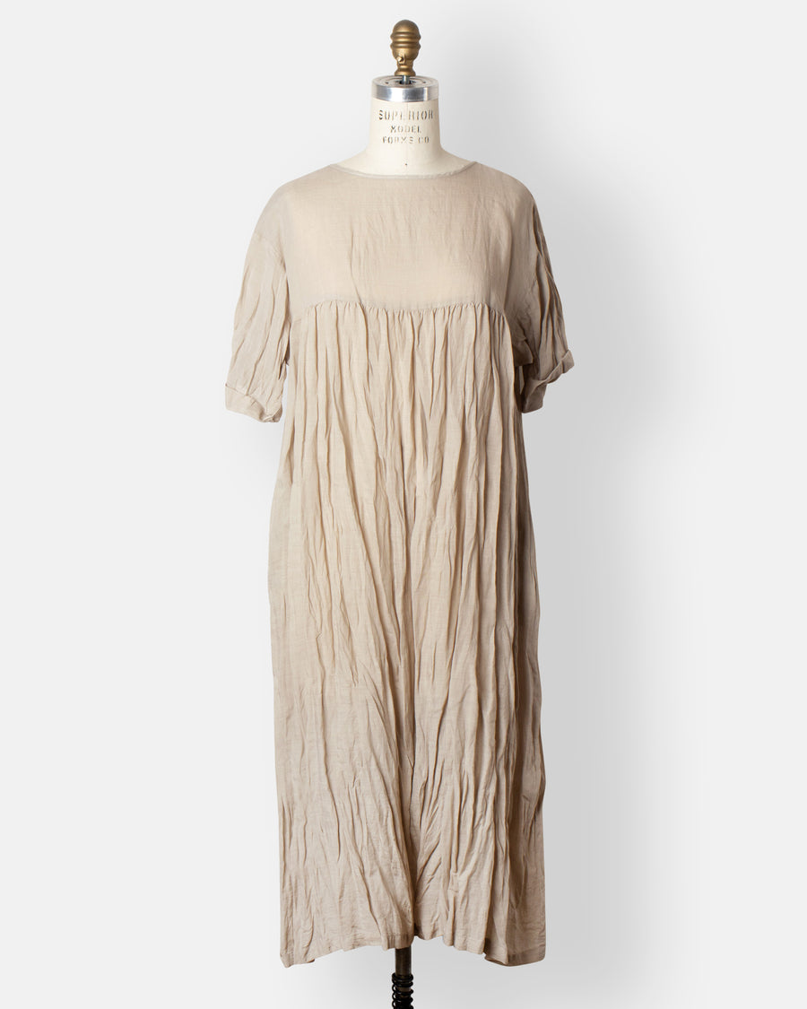 tencel ramie botanical dye dress