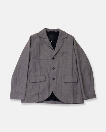 wool twill three button jacket