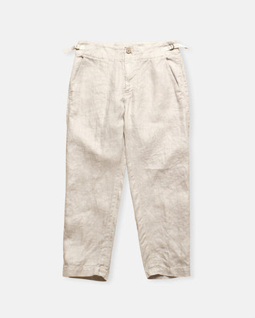 linen twill tapered pants