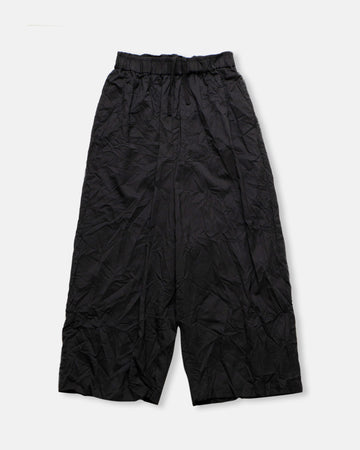 stripe crinkle wide pants