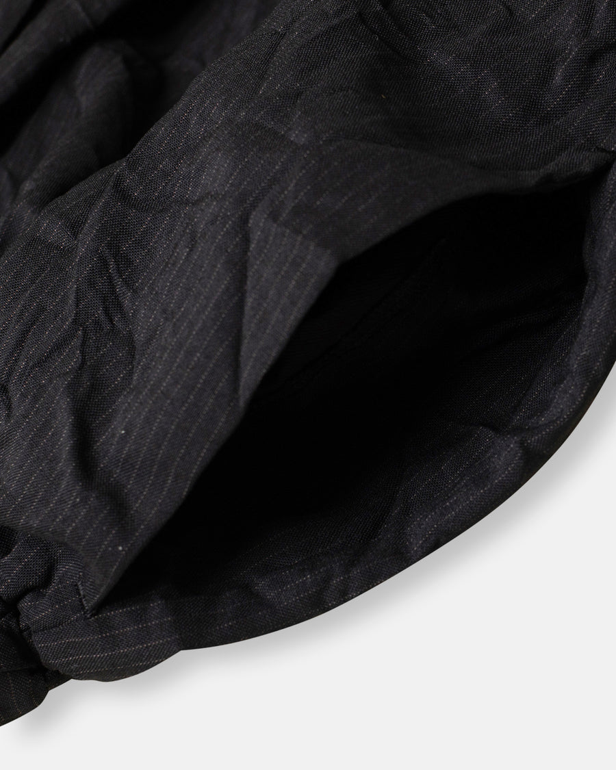 stripe crinkle wide pants