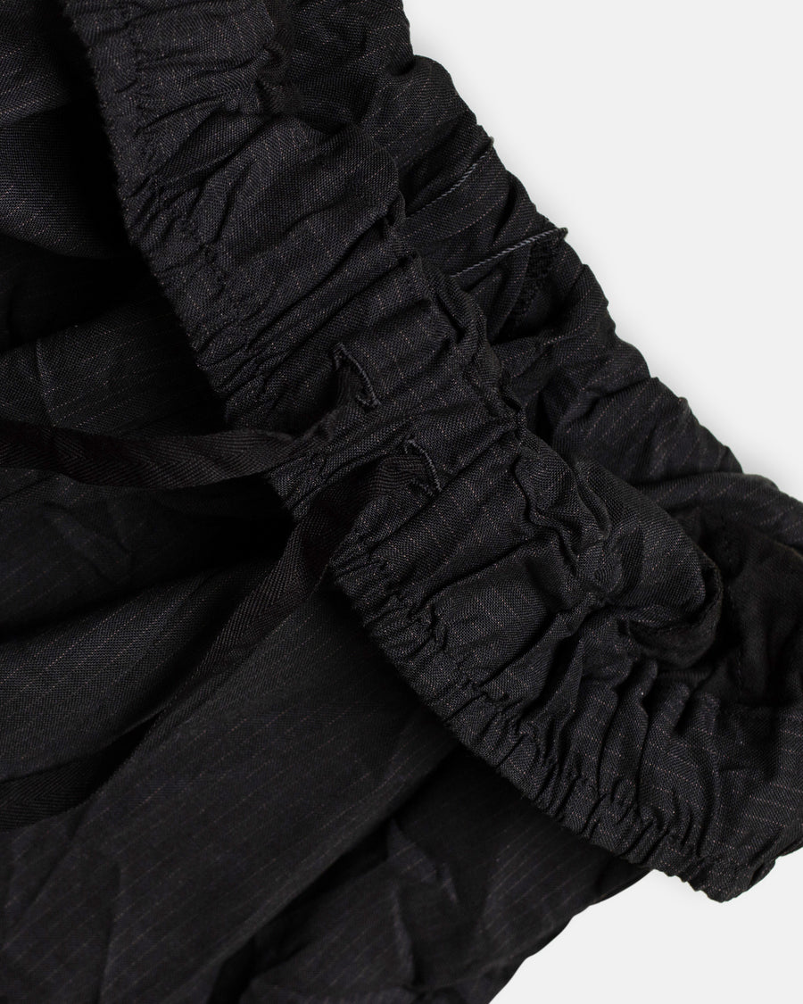 stripe crinkle wide pants