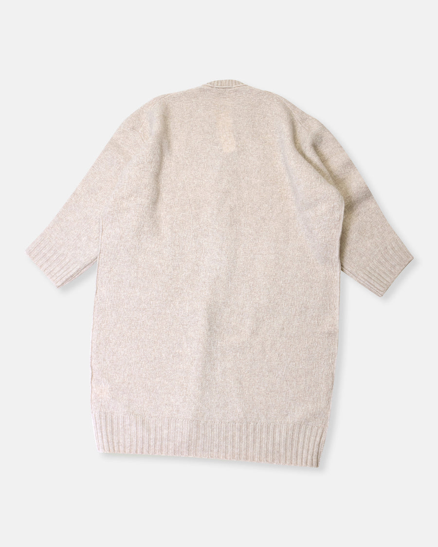 cashmere lamb v neck long cardigan