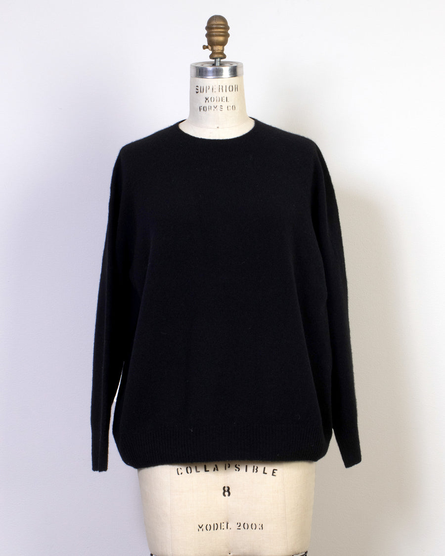 fine wool crew neck pullover
