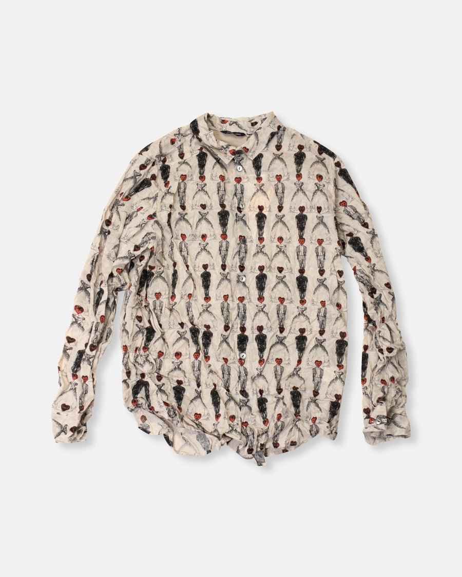 ceremony print classic blouse