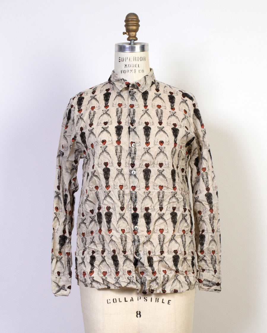 ceremony print classic blouse