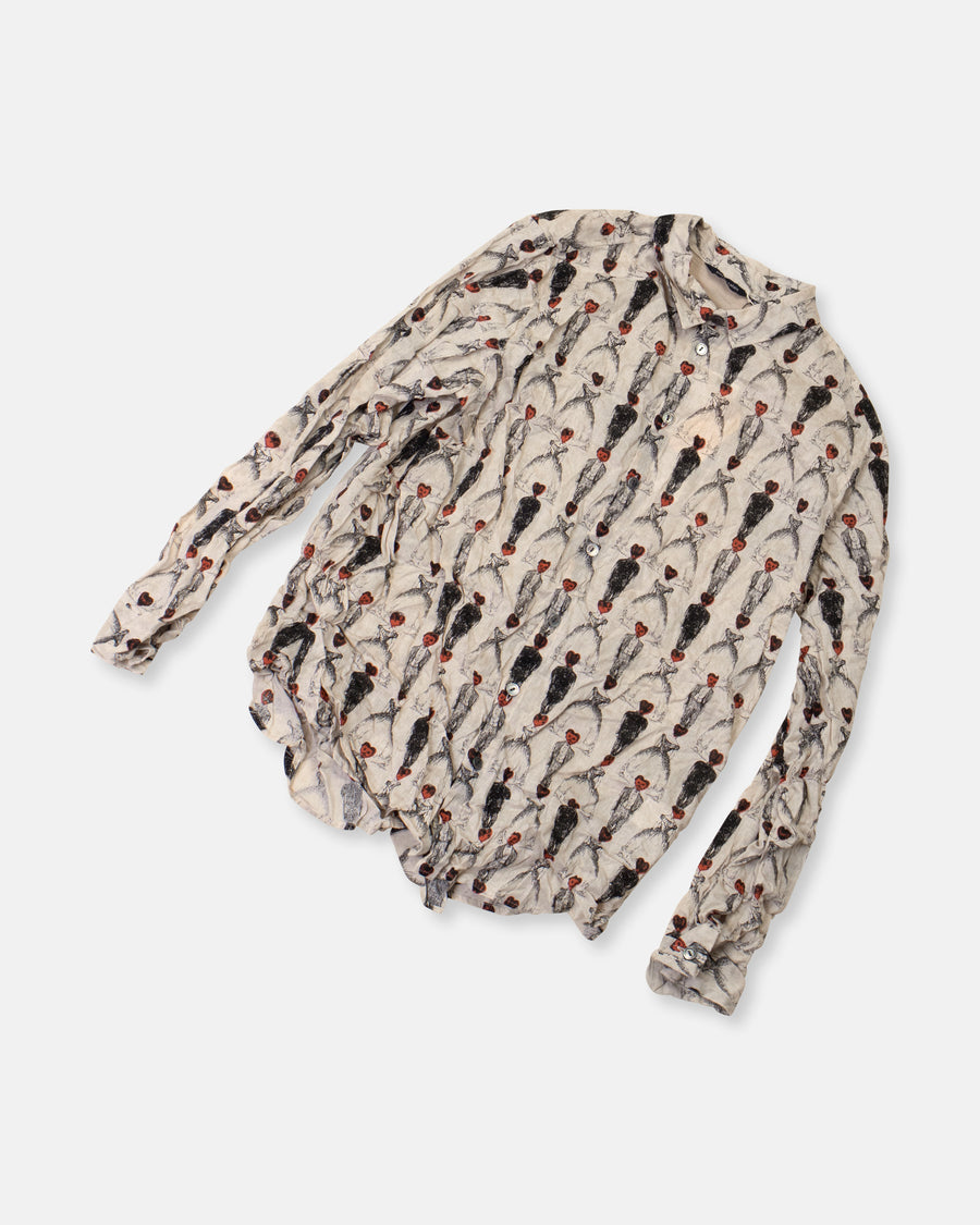 ceremony print classic blouse