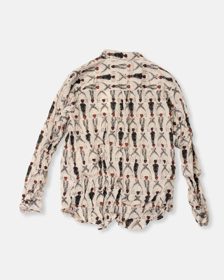 ceremony print classic blouse