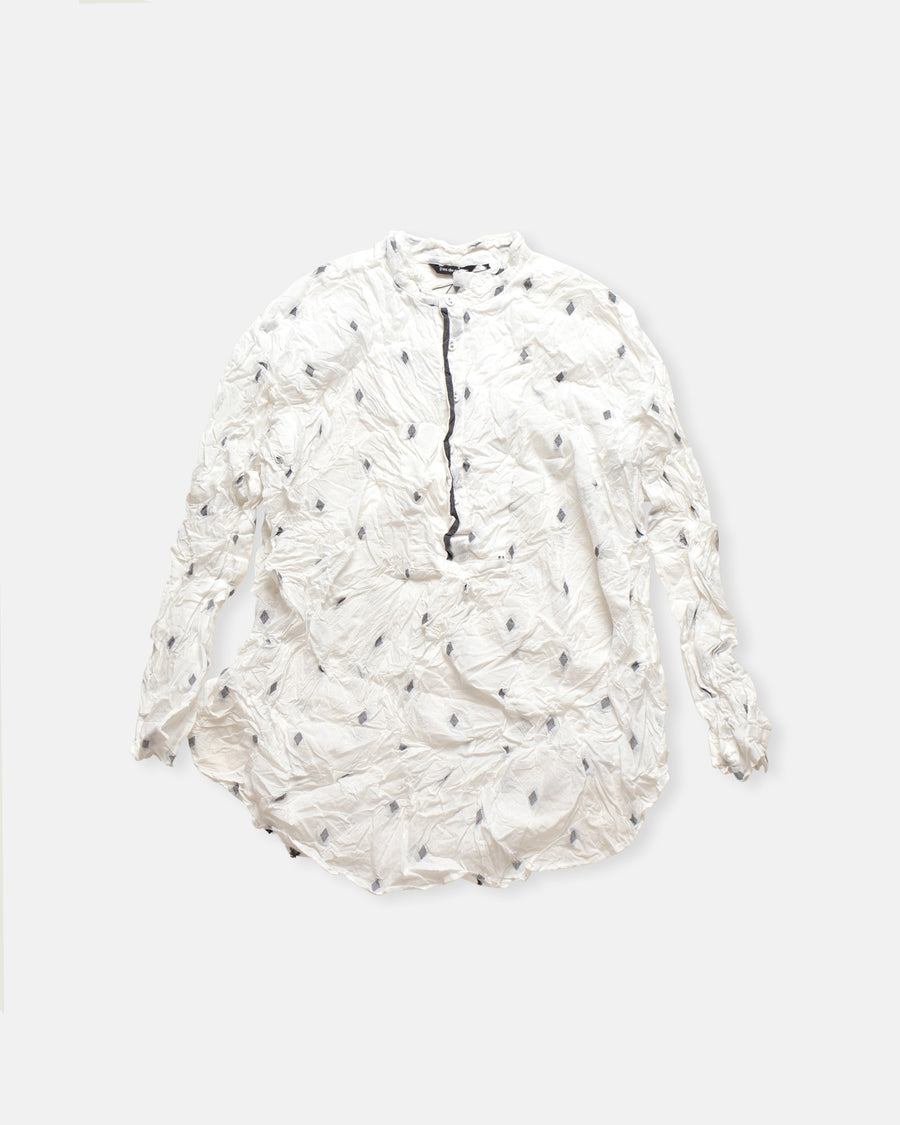 indian cotton cut dobby long pullover shirt
