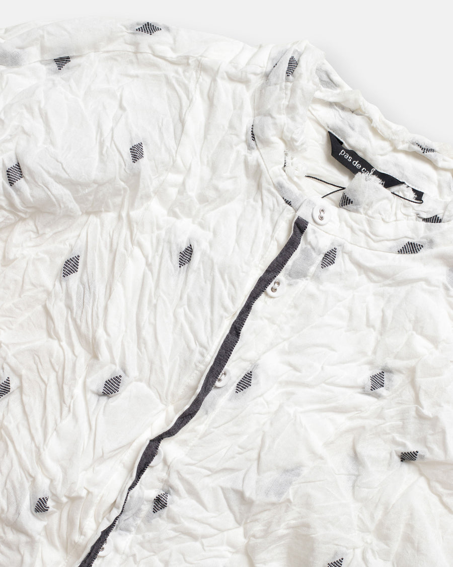 indian cotton cut dobby long pullover shirt