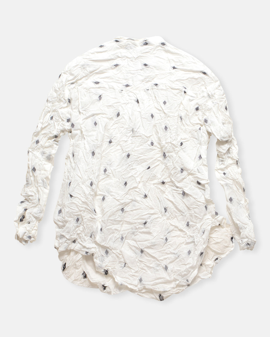 indian cotton cut dobby long pullover shirt