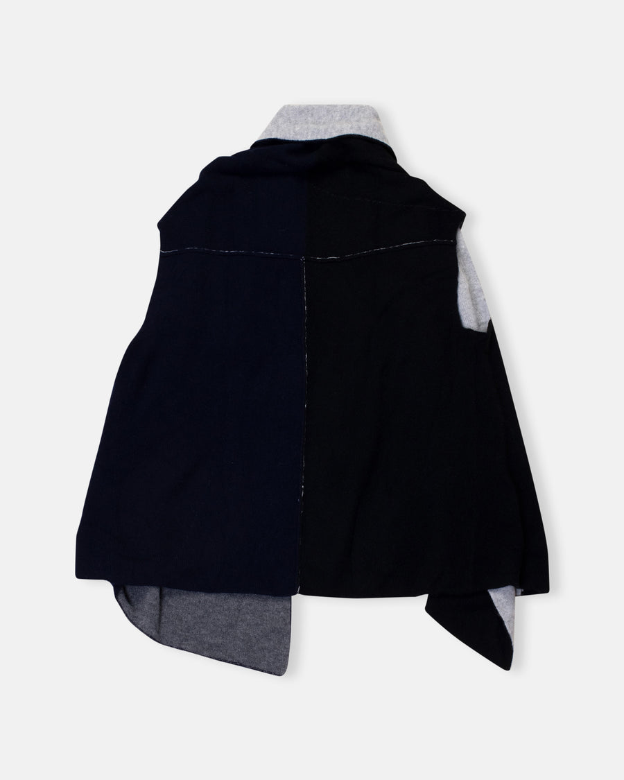reversible color block vest
