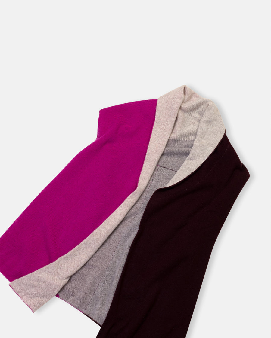 reversible color block vest