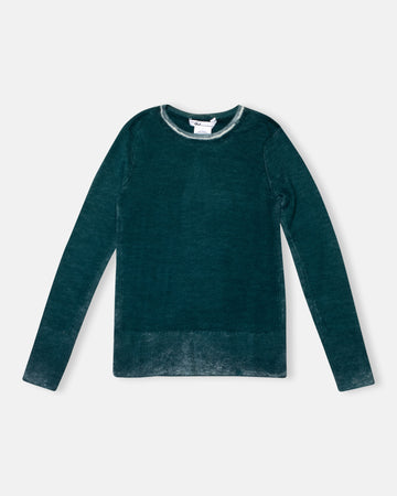 long sleeve printed crew