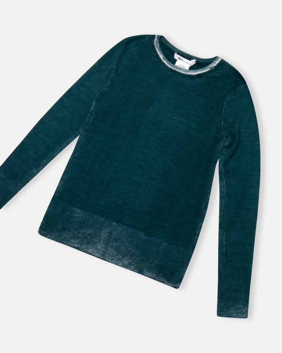 long sleeve printed crew
