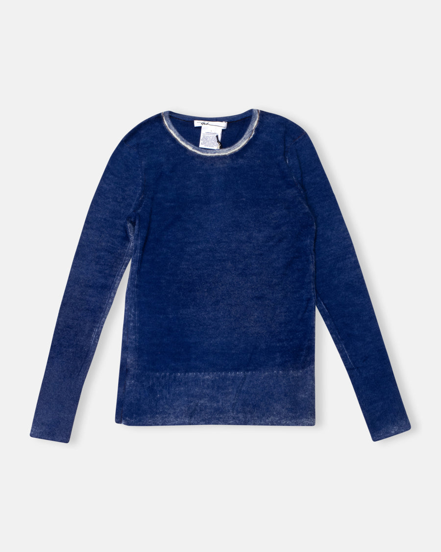 long sleeve printed crew