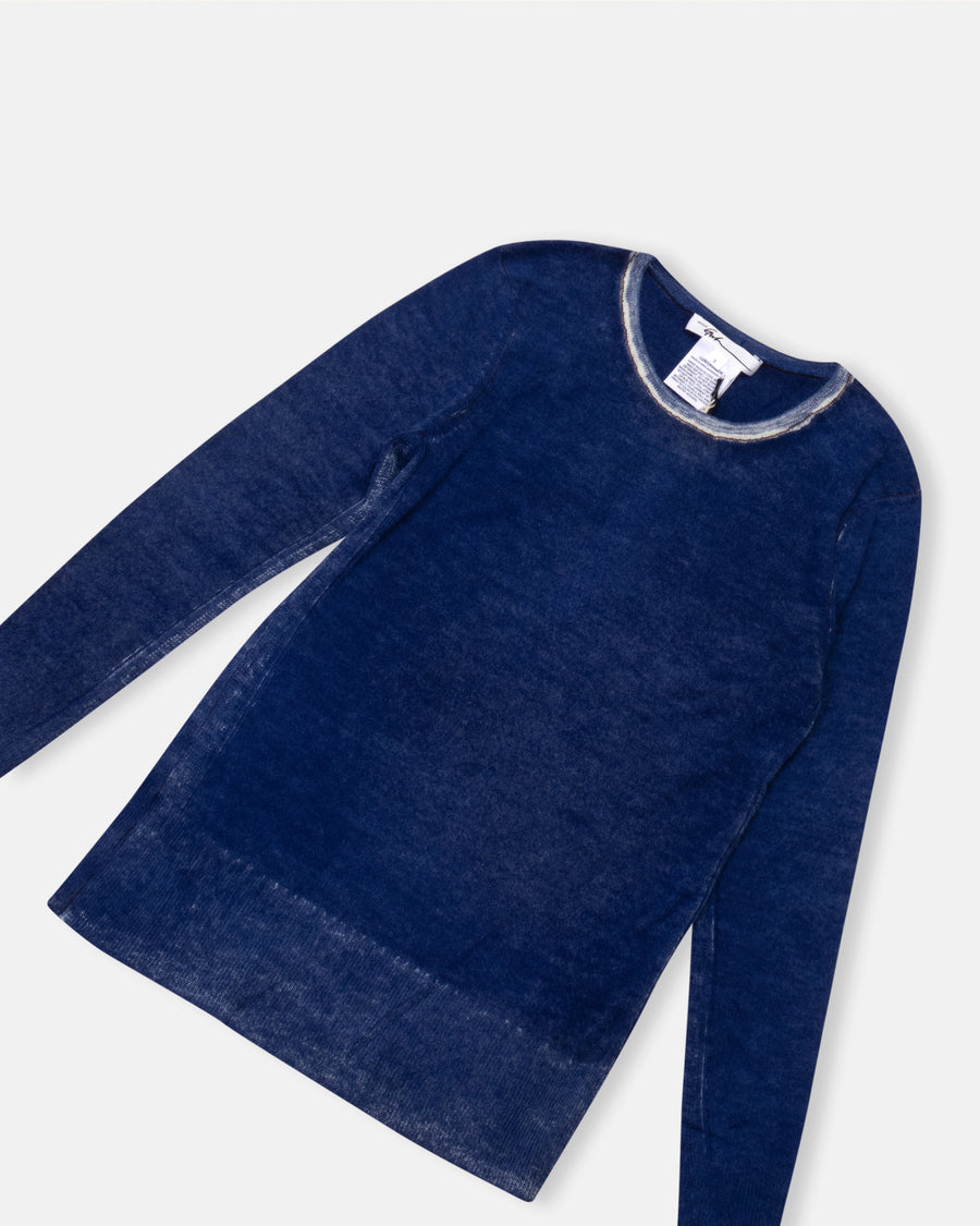 long sleeve printed crew