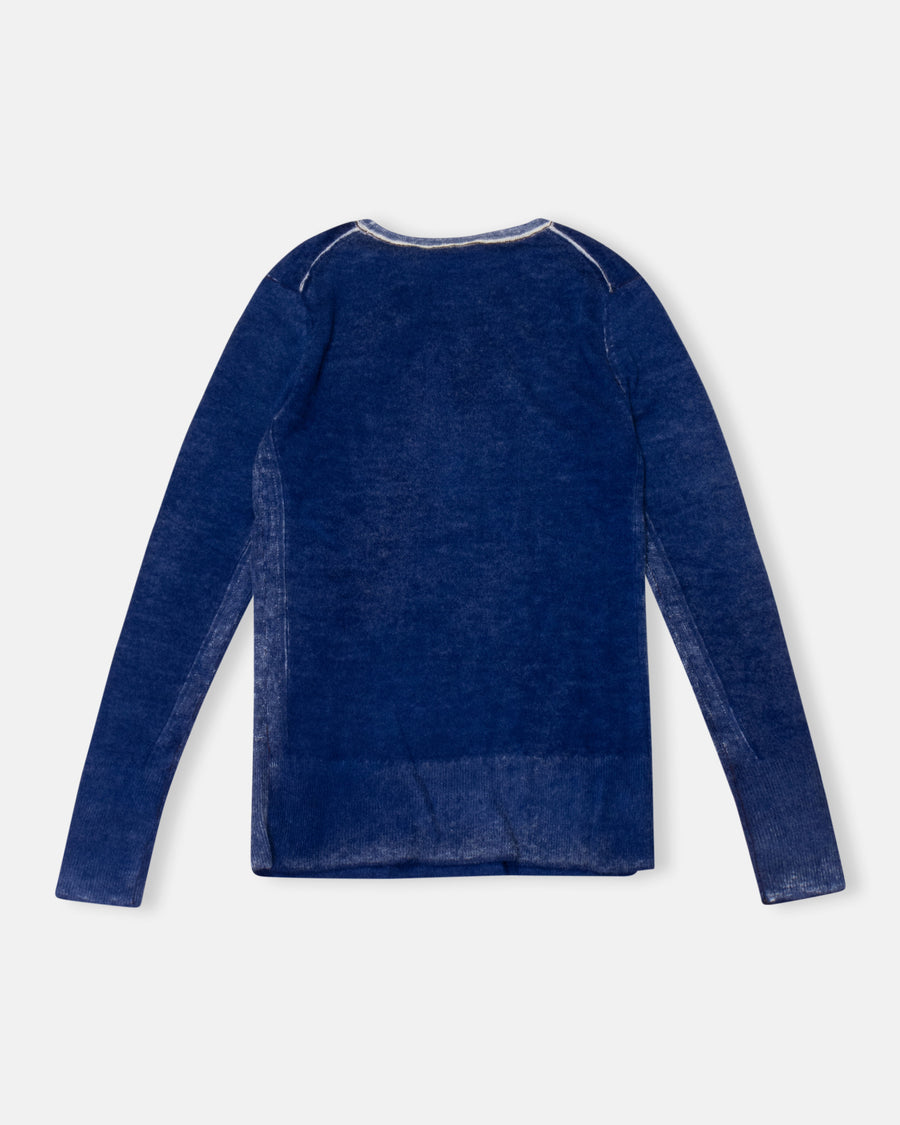 long sleeve printed crew