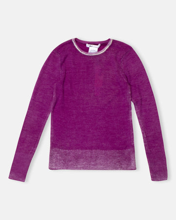 long sleeve printed crew