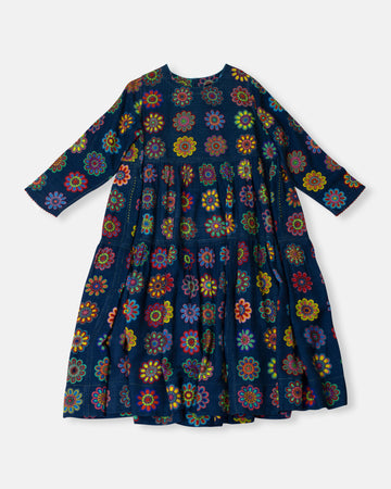 tiered floral dress