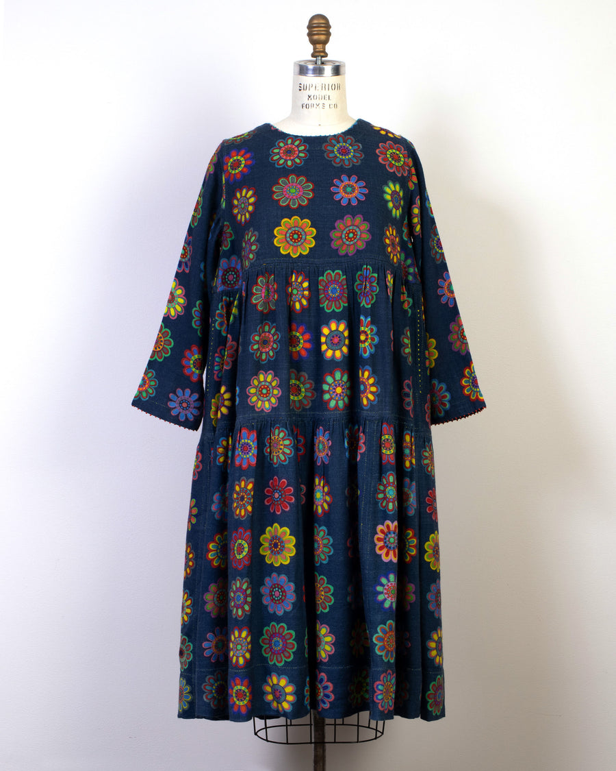 tiered floral dress