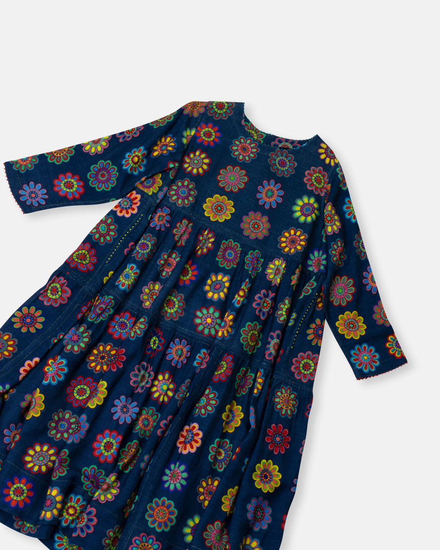 tiered floral dress