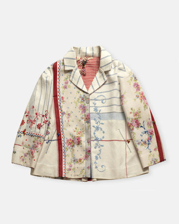 patchwork reversible jacket