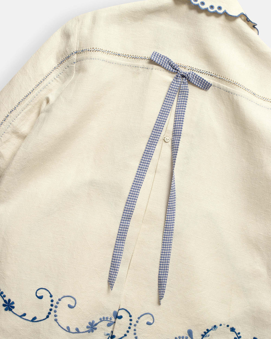flower vine embroidered jacket