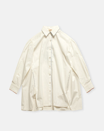 french knot trimmed shirt