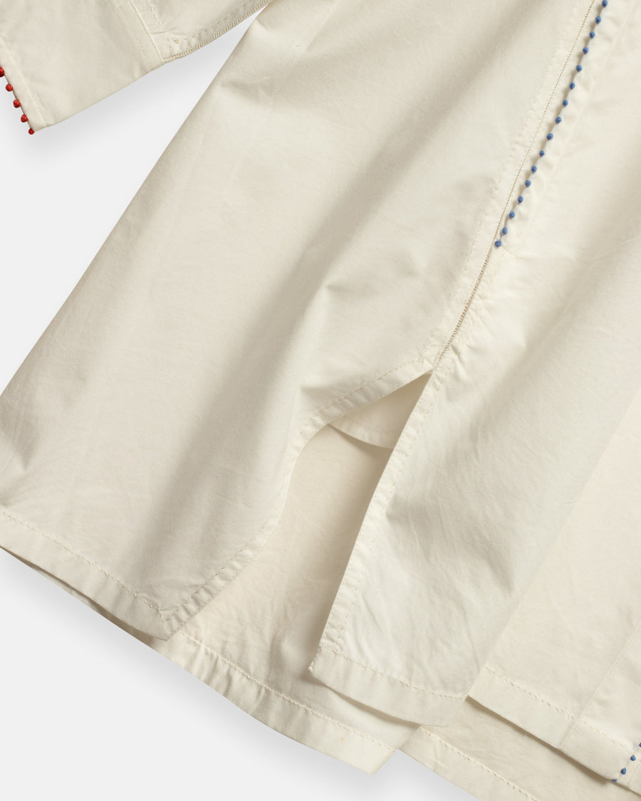 french knot trimmed shirt