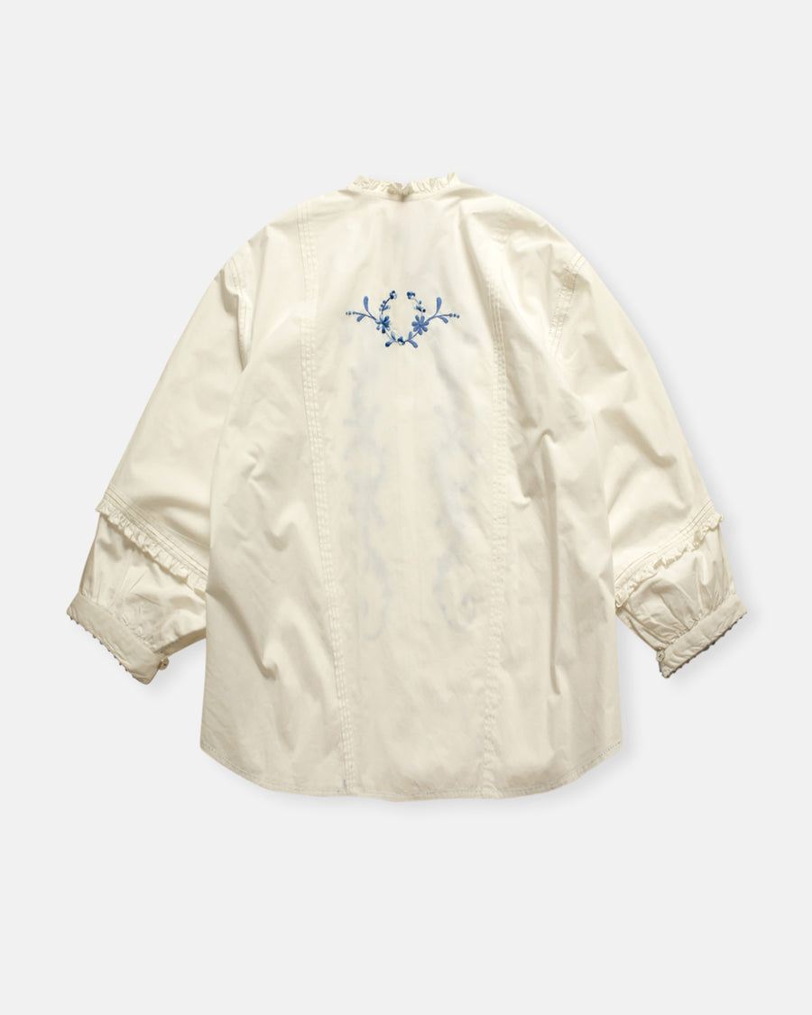 flower vine embroidered shirt