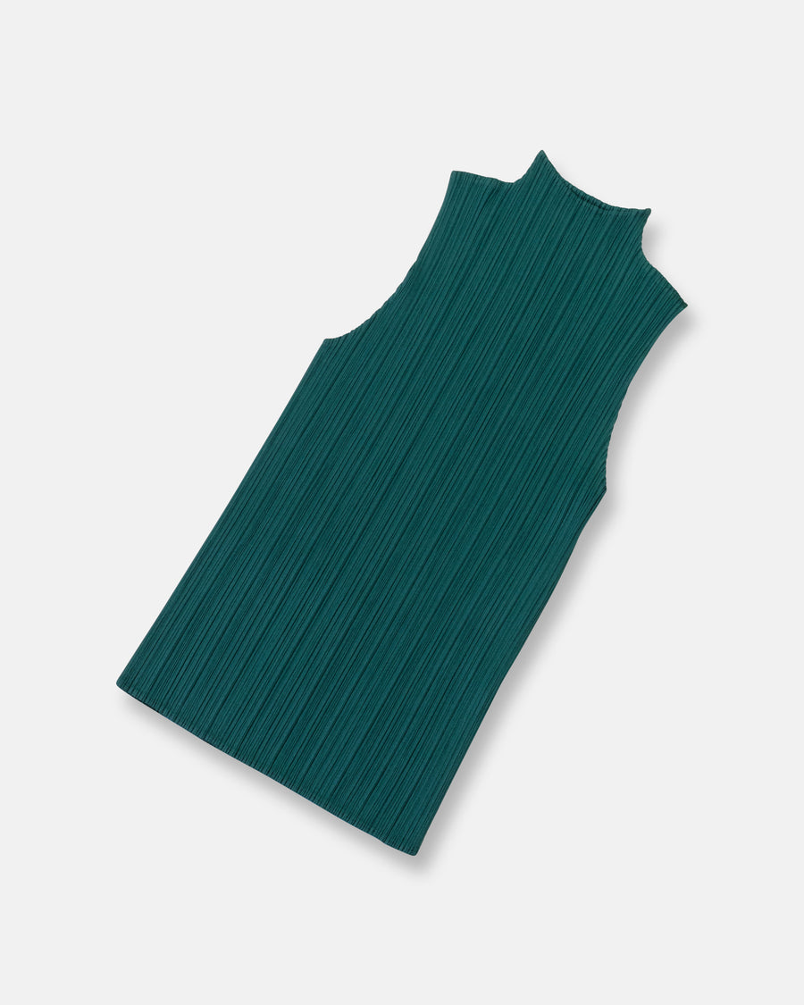 basics sleeveless mock neck top