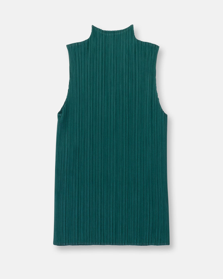 basics sleeveless mock neck top